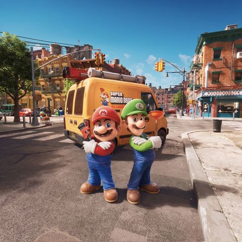 O Super Mario Bros. Filme No Cinema. Marcha Astana No Cazaquistão