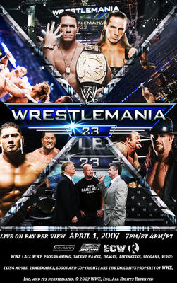 WrestleMania 23 poster