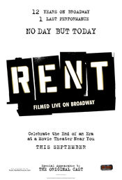 Poster Rent: Filmed Live on Broadway