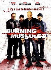 Poster Burning Mussolini