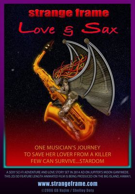 Strange Frame: Love & Sax poster