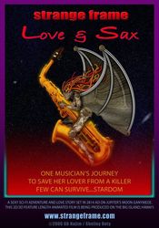 Poster Strange Frame: Love & Sax