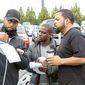 Ice Cube, Tim Story, Kevin Hart în Ride Along/Un polițist și jumătate