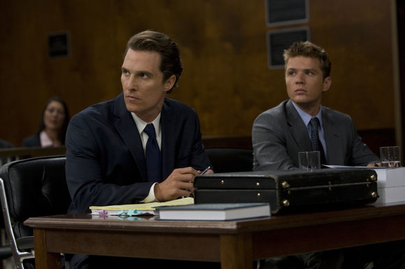 Matthew McConaughey, Ryan Phillippe în The Lincoln Lawyer