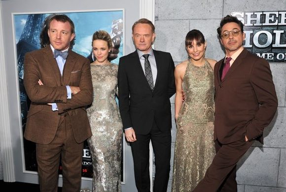Guy Ritchie, Robert Downey Jr., Rachel McAdams, Noomi Rapace în Sherlock Holmes: A Game Of Shadows