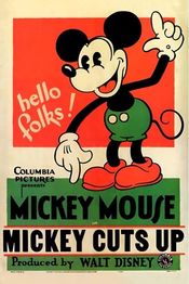 Poster Mickey Cuts Up