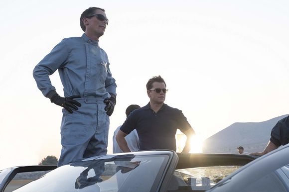 Christian Bale, Matt Damon în Ford v Ferrari
