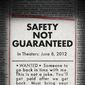 Poster 10 Safety Not Guaranteed
