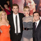 Foto 53 Elizabeth Banks, Josh Hutcherson, Jennifer Lawrence, Liam Hemsworth în The Hunger Games: Catching Fire