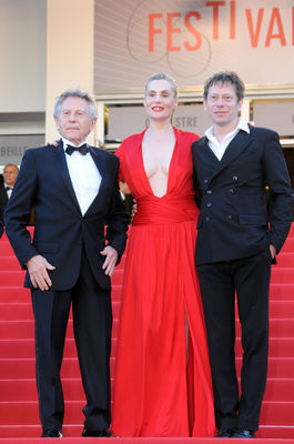 Roman Polanski, Mathieu Amalric, Emmanuelle Seigner în Venus in Fur