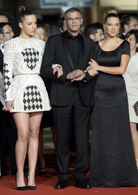 Adèle Exarchopoulos, Abdellatif Kechiche, Léa Seydoux în La vie d'Adèle