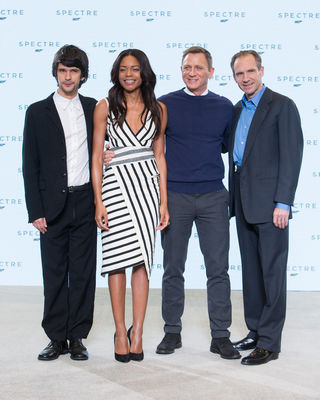 Ben Whishaw, Naomie Harris, Daniel Craig, Ralph Fiennes în Spectre