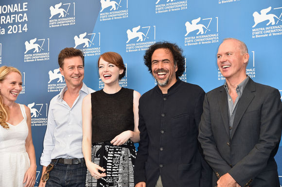 Amy Ryan, Edward Norton, Emma Stone, Alejandro G. Iñárritu, Michael Keaton în Birdman