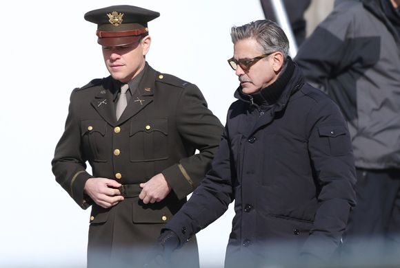 Matt Damon, George Clooney în The Monuments Men