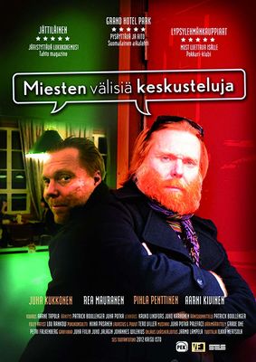 Miesten välisiä keskusteluja poster