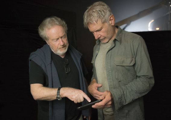 Harrison Ford, Ridley Scott în Blade Runner 2049