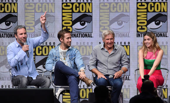Denis Villeneuve, Ryan Gosling, Harrison Ford, Ana de Armas în Blade Runner 2049