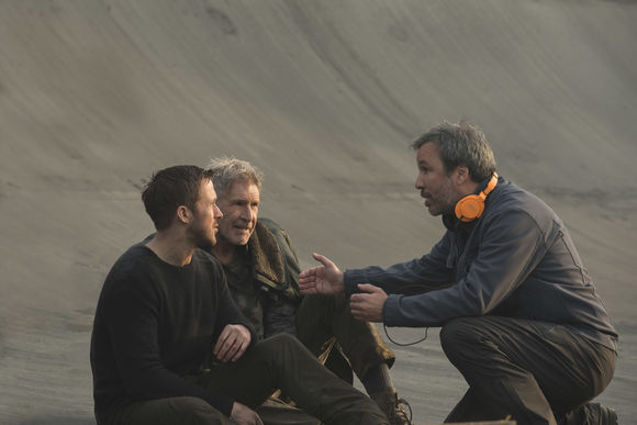 Ryan Gosling, Harrison Ford, Denis Villeneuve în Blade Runner 2049