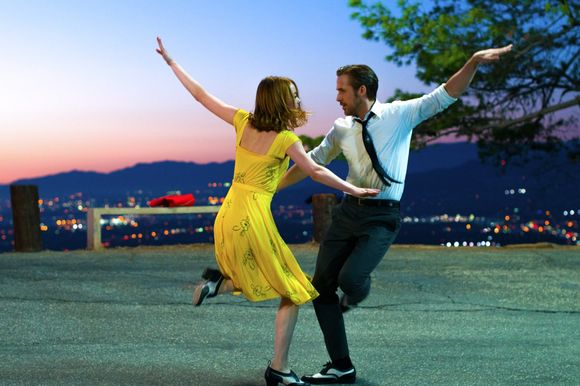 Emma Stone, Ryan Gosling în La La Land
