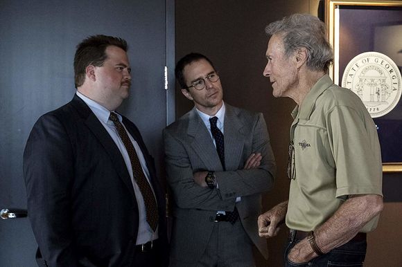 Paul Walter Hauser, Sam Rockwell, Clint Eastwood în Richard Jewell